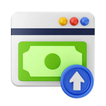 Transfert paiement site web  3D Icon