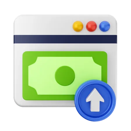 Transfert paiement site web  3D Icon