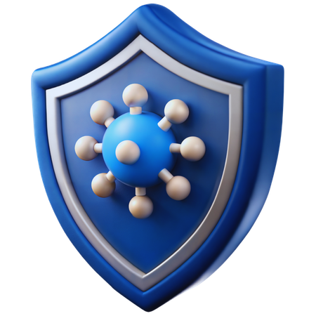 Virus Schild  3D Icon