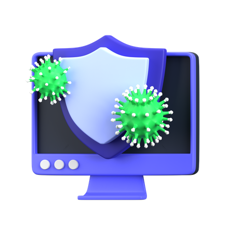 Virus Schutz  3D Icon