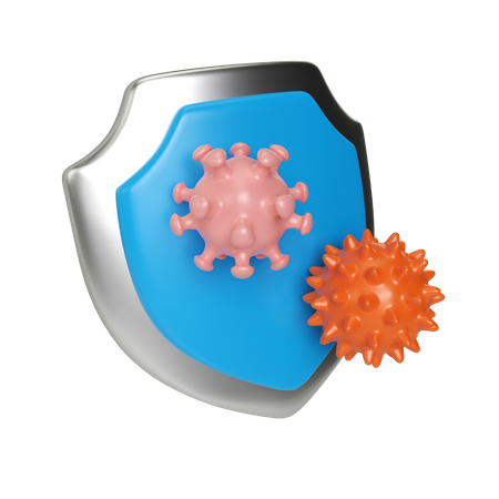 Virus Schutz  3D Illustration