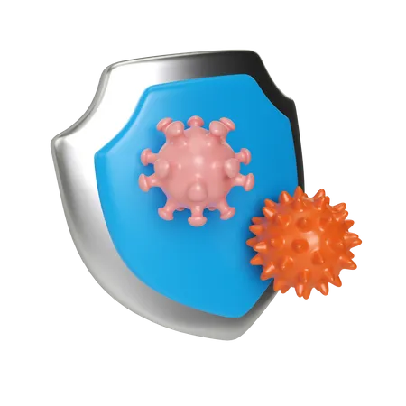 Virus Schutz  3D Illustration