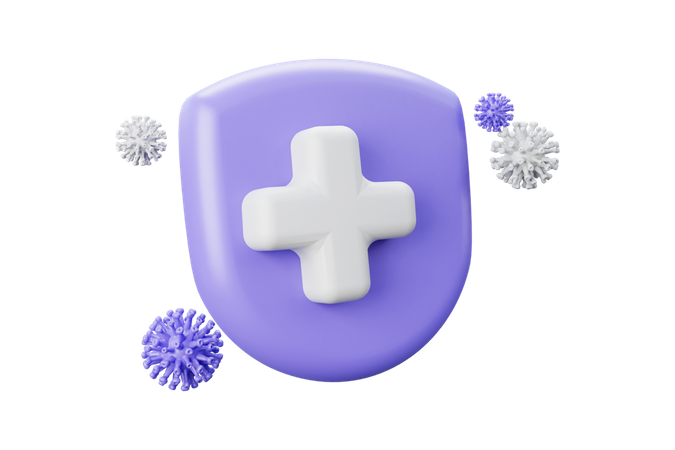 Virus Schutz  3D Icon