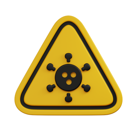 Virus Warnung  3D Icon