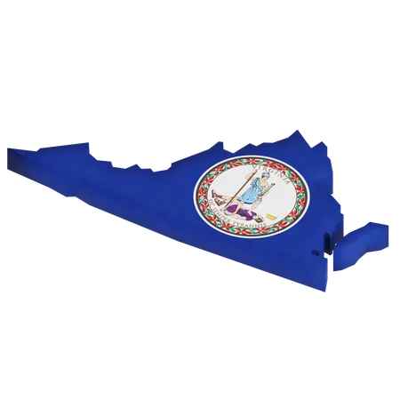 Virginia  3D Icon