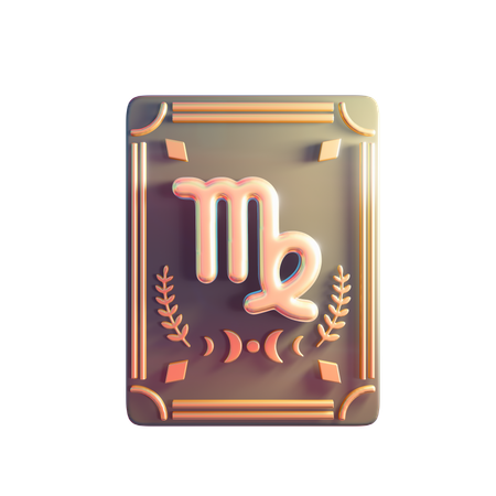 Virgo Astrology Sign  3D Icon