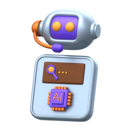 Virtual Assistant  3D Icon