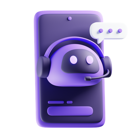 Virtual Assistant  3D Icon