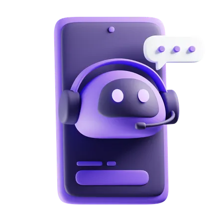 Virtual Assistant  3D Icon