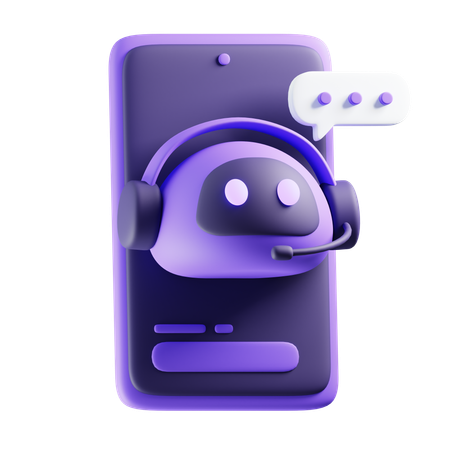 Virtual Assistant  3D Icon