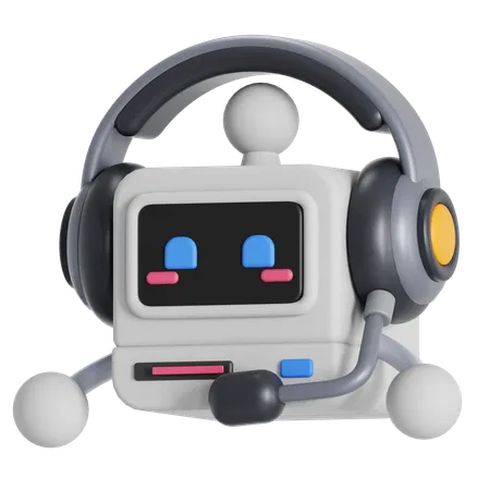 Virtual assistant AI  3D Icon