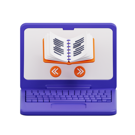 Virtual Book  3D Icon