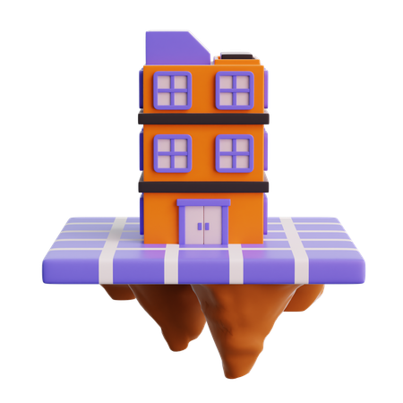 Virtual building  3D Icon