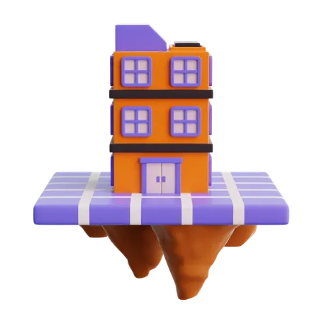 Virtual building  3D Icon