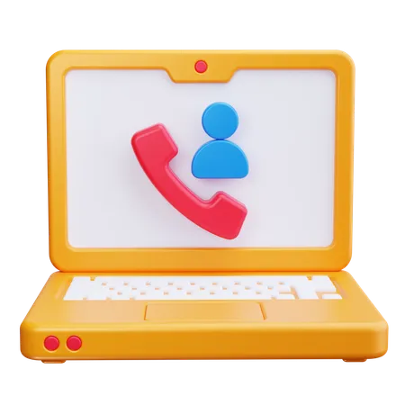 Virtual Call  3D Icon