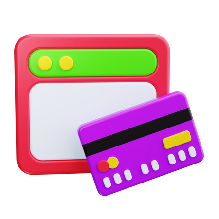 Virtual Card  3D Icon