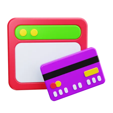 Virtual Card  3D Icon