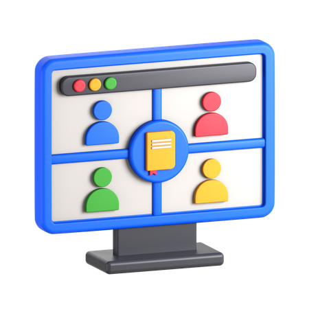 仮想教室  3D Icon
