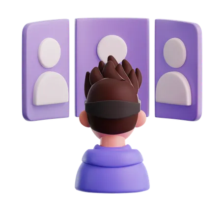 Virtual conference  3D Icon