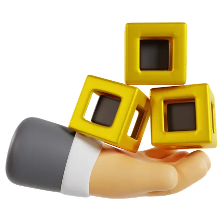 Virtual Cubes Interaction  3D Icon