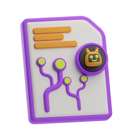 Virtual File  3D Icon