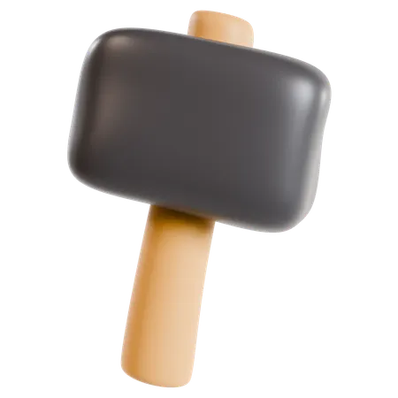 Virtual Game Hammer  3D Icon