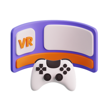 Virtual gaming  3D Icon