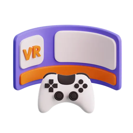 Virtual gaming  3D Icon