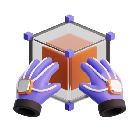 Virtual holding  3D Icon