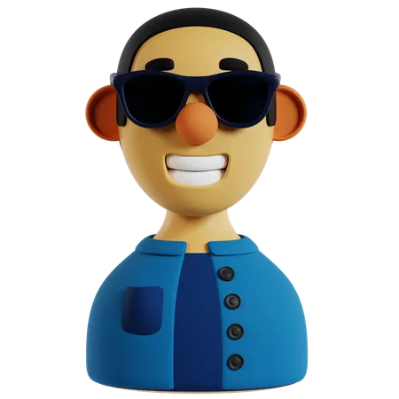 Virtual Influencer Man Avatar  3D Icon