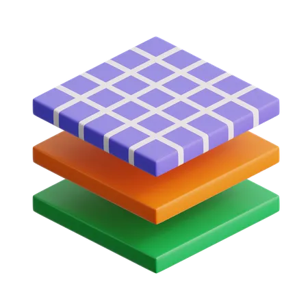 Virtual layer  3D Icon