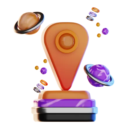 Virtual Location  3D Icon