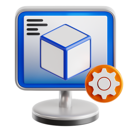 Virtual Machine  3D Icon