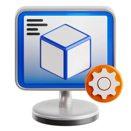 Virtual Machine  3D Icon