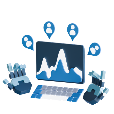 Virtual Meeting  3D Icon