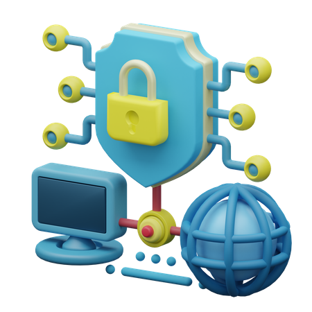 Virtual Private Network  3D Icon