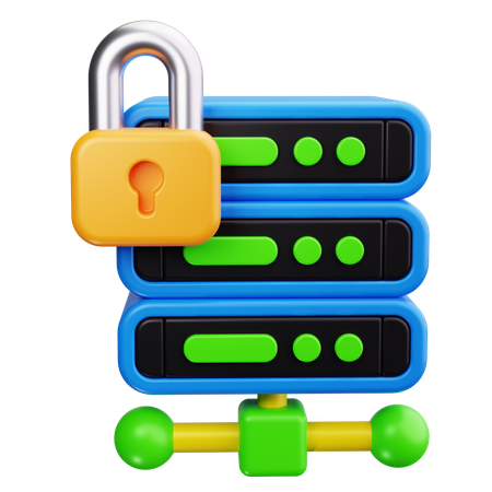 Virtual Private Server  3D Icon