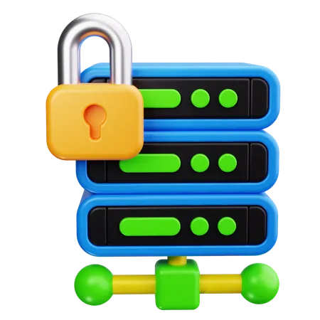 Virtual Private Server  3D Icon