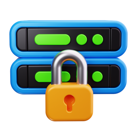 Virtual Private Server  3D Icon