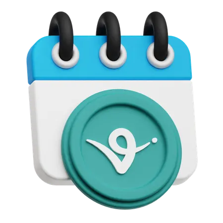 Virtual Protocol Calendar  3D Icon