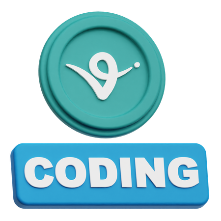 Virtual Protocol Coding  3D Icon