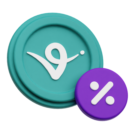 Virtual Protocol Discount  3D Icon