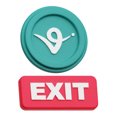 Virtual Protocol Exit  3D Icon