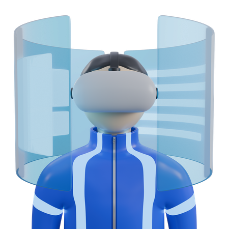 Virtual Reality  3D Icon