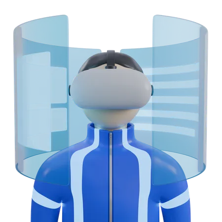 Virtual Reality  3D Icon