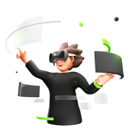 Virtual Reality  3D Icon