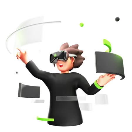 Virtual Reality  3D Icon