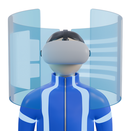 Virtual Reality  3D Icon