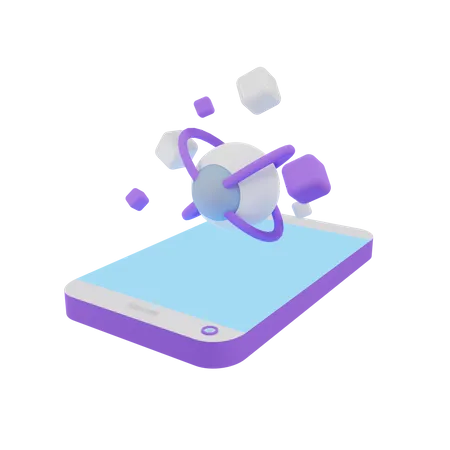 Smartphone Robot Virtual Reality 3 D Digital Illustration For Your Project Exclusive On Iconscout 3D Illustration