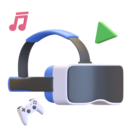 Virtual-Reality-Brille  3D Illustration